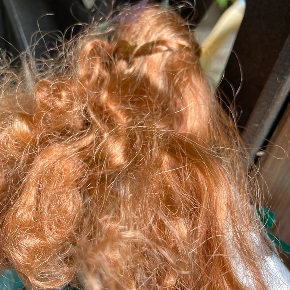 Green Eyed Redhead Barbie in Christmas Holly Gown - Picture 8 of 10